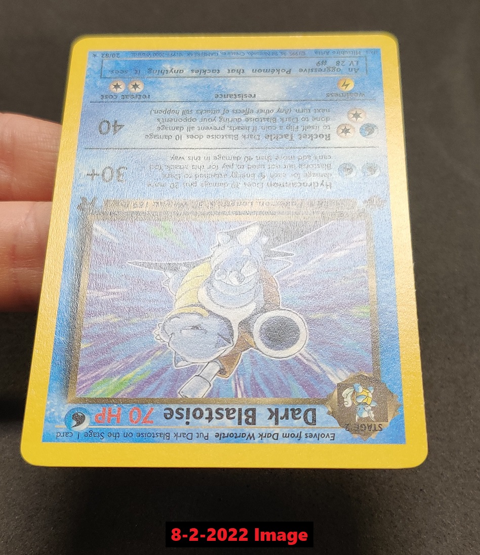 Dark Blastoise - 20/82 - Rare - 1st Edition